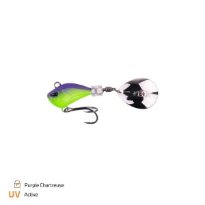 Spinnertail Zeck Mini Rogue Runner 5g Purple Chartreuse