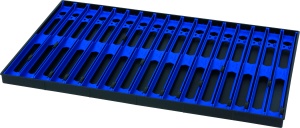 Tava Modulara + 17 Suporturi Monturi/Linii Matrix Pole Winders Trays, Dark Blue, 26cm