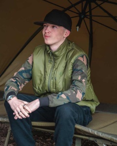 Vesta FOX Olive Quilted 100 Gilet Kaki - Img 4