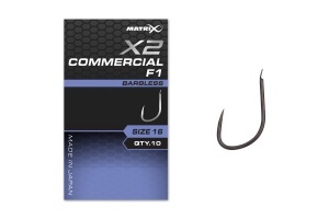 X2 Commercial F1 Size 18 Barbless - Img 1