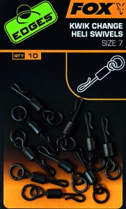 Agrafa Rapida Fox Edges Kwik Change Heli Swivels, 10buc/plic - Img 2