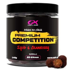 BOILIES CARLIG OS COMPETITION SQUID & CRANBERRY 20 & 24mm 140g DUMBELLS