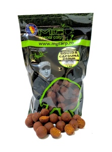 Boilies Semisolubil Squid & Capsună 24mm MG0421 - Img 2