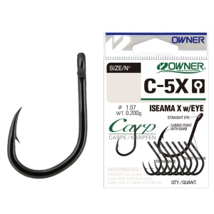Carlig Owner C-5X No.3 Carp Iseama X With Eye - Img 1