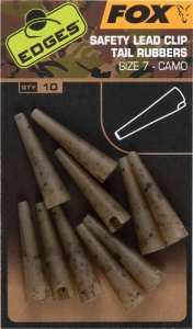 Conuri Fox Edges Camo Lead Clip Tail Rubbers, Nr. 7, 10buc/plic - Img 2