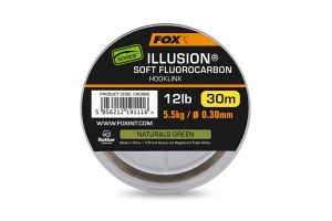 Fluorocarbon Fox Illusion Soft, Naturals Green, 30m