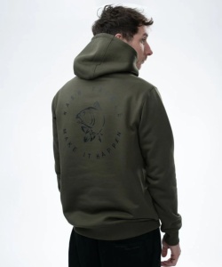 Hanorac Nash Make It Happen Carp Logo Hoodie, Green - Img 3