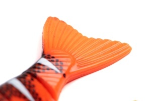 Pro Shad Jointed Loaded 14cm 5.5" UV Red Wake - Img 3