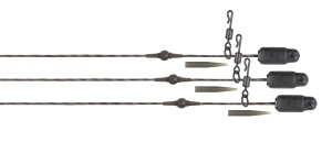 Segmente Fox Naturals Heli-clip Rigs Cooper Core, 50lbs, 3buc/pac
