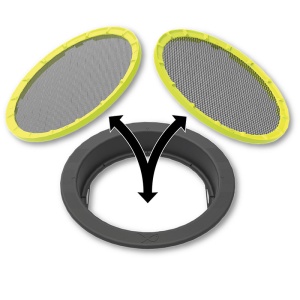 Sita Interschimbabila + Cadru Rigid Matrix Interchangeable Riddle & Inserts, Ø=33cm, 4mm - Img 2