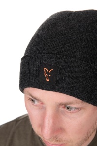 Caciula Fox Collection Beanie - Black / Orange - Img 3
