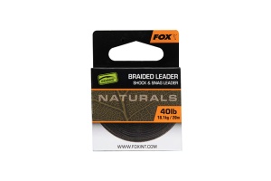 Fir Textil Inaintas FOX Edges Naturals Braided Leader, 20m - Img 2