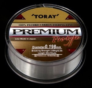 Fir Toray Premium Fluorocarbon 0.176mm 2.27kg 50m Transparent - Img 2