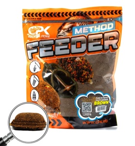 GROUNDBAIT METHOD FEEDER FAINA DE PESTE & PELETE MACINATE BROWN 900g