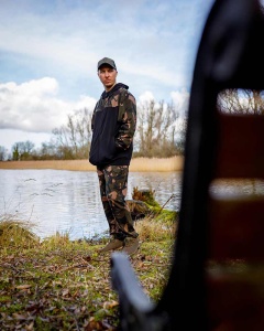 Hanorac Fox Light Weight Black/Camo Split Zip Hoody - Img 7