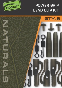 Kit Plumb Pierdut Fox Edges Naturals Power Grip Lead Clip, 5buc/plic - Img 2