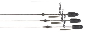 Segmente Fox Naturals Heli Clip Rigs Submerge, 30lbs, 3buc/pac