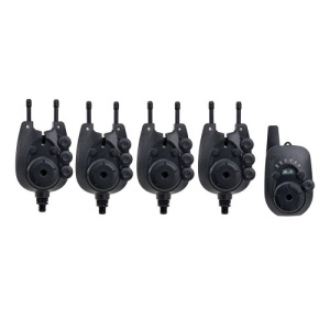 Set 4 senzori + statie Carp Pro Hastam Bite Alarm Multicolor