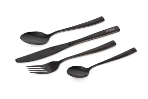 Set Tacamuri Fox Cookware Black Stainless Cutlery Set
