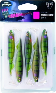 Slick Shad Packs 11cm 4.25in UV Stickleback 4pcs - Img 2