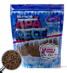 APA RECE PELETE LARVE SI VIERMI 2mm 800g