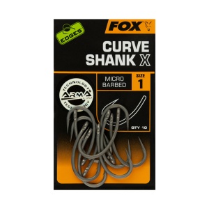 Carlige FOX Edges Curve Shank X, 10buc/plic