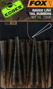 Conuri Antitangle FOX Naked Line Tail Rubbers (Nr.10) Camo, 10buc/plic - Img 3