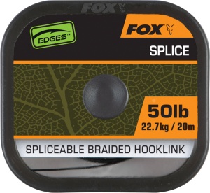 Fir Textil Fox Edges Naturals Splice Hooklength, 50lbs, 20m