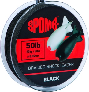 Fir Textil Inaintas Spomb Braided Shockleader, Black, 0.26mm, 22kg, 50m