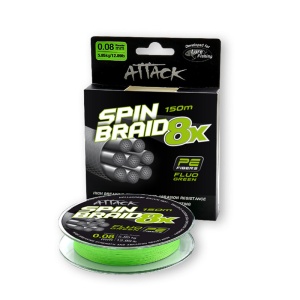Formax - Fir Textil Attack Spinbraid 8X Verde Fluo 150m - Img 2