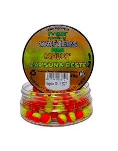Mini Melci ® Wafters 8x6mm Capsuna&Peste 25gr MG6707