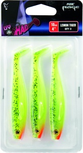 Pro Shad Packs 14cm 5.5in UV Lemontiger 2pcs