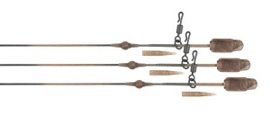 Segmente Fox Edges Naturals Heli Clip Rigs Leadcore, 50lbs, 3buc/pac