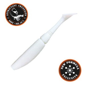 Shad Sakura Slit Shad Evo 100mm 006 Glow White 5buc - Img 2