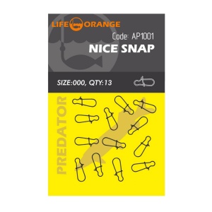 Agrafa Orange No.0 Nice Snap 13buc