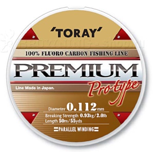 Fir Toray Premium Fluorocarbon 0.156mm 1.79kg 50m Transparent