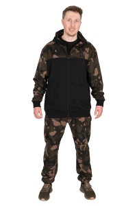 Hanorac Fox Light Weight Black/Camo Split Zip Hoody