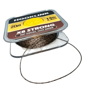 Hooklink x8 Orange Camo Brown 25lb 20m - Img 2