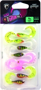 Micro Grub Tail UV Mixed Colour Pack 4cm 8pcs - Img 2