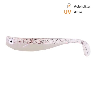 Shad Zeck ZANDER Gummi 9cm Violettglitter 3buc