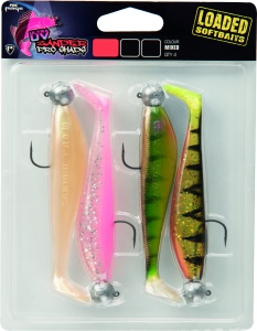 Zander Pro Shad Loaded UV Mixed Colour Packs 1 7cm 5g 1 0 4pcs - Img 2