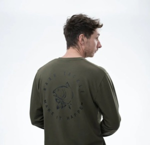 Bluza Nash Make It Happen Carp Logo T-Shirt, Green - Img 3