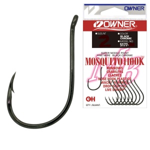 Carlig Owner 5177 No.12 Mosquito Hook Black Chrome