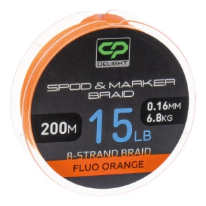 Carp Pro - Fir Textil Delight Spod & Marker Braid X8 Fluo Orange 200m / 0,16mm / 15lb