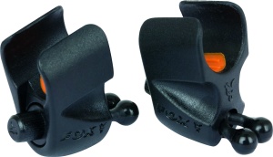 Clips Tija FOX Black Label Adjustable Rod Clips, 2buc/set