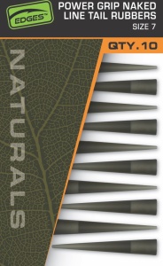 Conuri Fox Edges Clips Pierdut Naturals Power Grip Naked Line Tail Rubbers Nr.7, 10buc/plic - Img 2