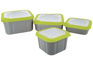 Cutie pentru Momeala Matrix Grey/Lime Bait Boxes Solid Tops