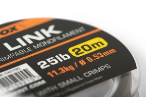 Fir Monofilament FOX Edges Link Crimpable Mono Khaki, 20m - Img 2