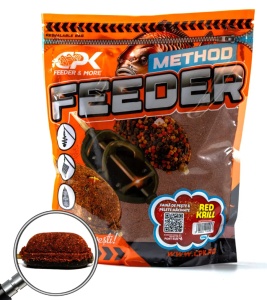 GROUNDBAIT METHOD FEEDER FAINA DE PESTE & PELETE MACINATE RED KRILL 900g