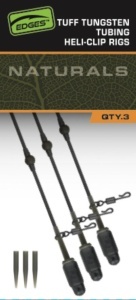 Montura Fox Edges Tuff Tungsten Tubing Heli Clip Rigs, 50cm, 3buc/pac - Img 2